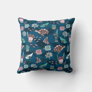 Ocean Friends Kinder Muster Kissen