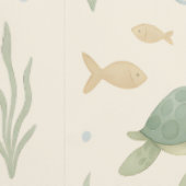 "Ocean Friends Kinderzimmer Wallpaper" - Wale, Tapete (Naht)