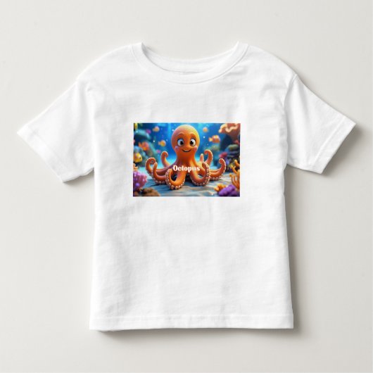 Ocean Friends Octopus T - Shirt für Kleinkinder (Vorderseite)