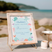 Ocean Friends Pastel Baby Dusche Gefallen Zeichen Poster