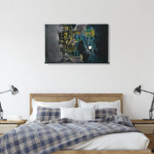 Ocean Front at Night, Ocean Park Leinwanddruck (Insitu (Schlafzimmer))
