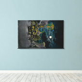 Ocean Front at Night, Ocean Park Leinwanddruck (Insitu (Holzboden))