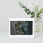 Ocean Front at Night, Ocean Park Postkarte (Stehend Vorderseite)