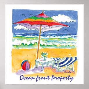 Ocean-Front-Property- Poster