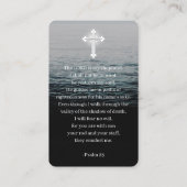 Ocean Funeral Memorial Prayer Photo Cards Visitenkarte (Rückseite)