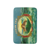 Ocean Gem mermaid Zigarrenlabel Badematte (Vorderseite Vertikal)