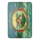 Ocean Gem mermaid Zigarrenlabel Badematte (Vorderseite Vertikal)