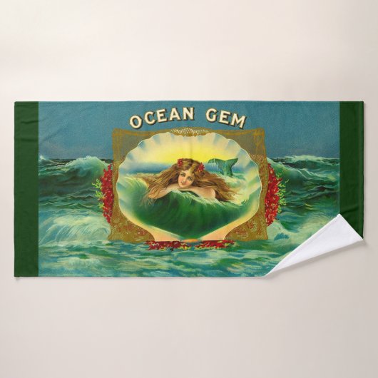 Ocean Gem mermaid Zigarrenlabel Badhandtuch Set (Badehandtuch)