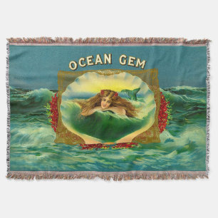 Ocean Gem mermaid Zigarrenlabel Decke