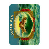 Ocean Gem mermaid Zigarrenlabel Magnet (Vertikal)