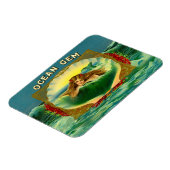 Ocean Gem mermaid Zigarrenlabel Magnet (Linke Seite)