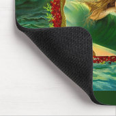 Ocean Gem mermaid Zigarrenlabel Mousepad (Ecke)