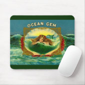 Ocean Gem mermaid Zigarrenlabel Mousepad (Mit Mouse)