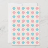 Ocean Gender Reveal He or She Baby Shower laden Einladung (Rückseite)