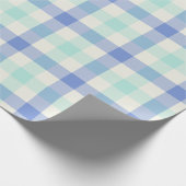 Ocean Gingham - Wrapping Paper Geschenkpapier (Ecke)