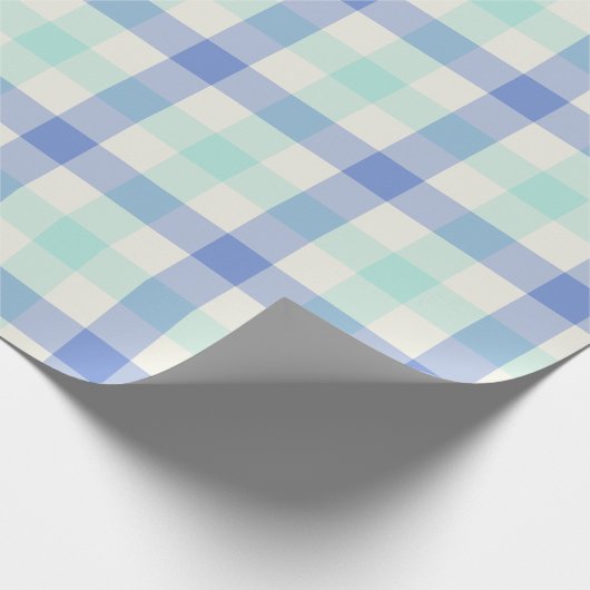 Ocean Gingham - Wrapping Paper Geschenkpapier (Ecke)