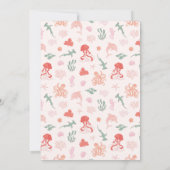 Ocean Girl Baby Shower Dankeskarte (Rückseite)