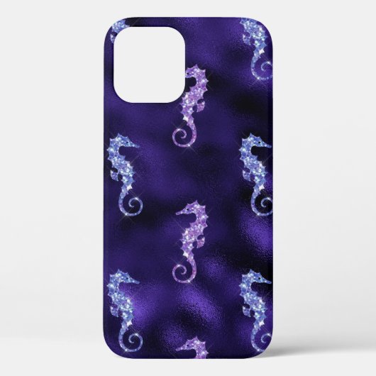Ocean Glamour Farbenfrohe Seepferdmuster Case-Mate iPhone Hülle (Rückseite)