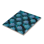 Ocean Glamour Farbiges Austernmuster Fliese (Seite)