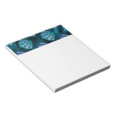 Ocean Glamour Farbiges Austernmuster Notizblock (angewinkelt)
