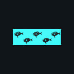Ocean Glow_Black-on-Aqua Group of Groupers Leinwanddruck<br><div class="desc">Wenn Sie kreativ sind, können Sie die Größe und Position der Zackenbarsche, die Anzahl der Zackenbarren oder die Hintergrundfarbe ändern. Klicken Sie einfach auf "Anpassen" und lass den Spaß beginnen! Mit den oben stehenden Optionen des Designwerkzeugs können Sie ganz einfach eine ideale "Größe" für Ihre Leinwand auswählen und dann Ihre...</div>