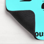 Ocean Glow_black-on-blue Whale "Mouse Pod" Mousepad (Ecke)