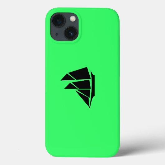Ocean Glow_Black-on-Green Clipper Ship Case-Mate iPhone Hülle (Rückseite)