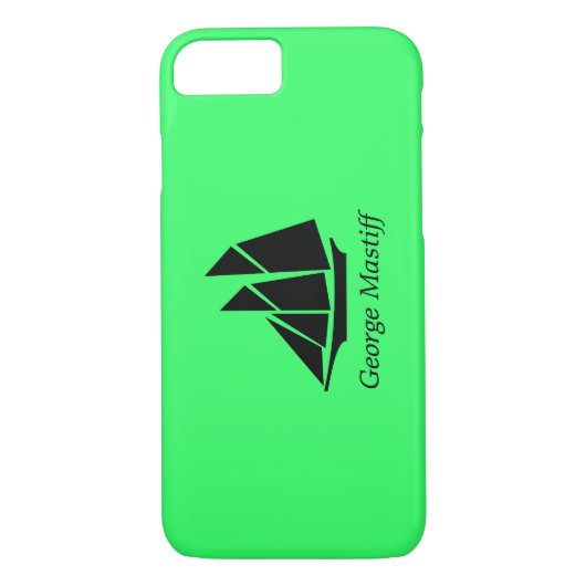 Ocean Glow_Black-on-Green Clipper Ship_personalize Case-Mate iPhone Hülle (Rückseite)