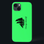 Ocean Glow_Black-on-Green Clipper Ship_personalize iPhone 13 Hülle<br><div class="desc">Zeige ihnen,  wer der große Skipper ist mit unserem Ocean Glow,  maritimen Icons,  Black-on-green Clipper Ship iPad Air Schutzhülle. Um es zu personalisieren,  fügen Sie einfach Ihren Namen in das verfügbare Vorlagenfeld ein,  und Sie sind fertig! Klicken Sie auf "Anpassen",  um weitere Designoptionen zu erhalten.</div>