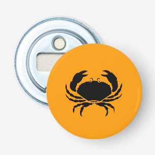 Ocean Glow_Black on Orange Crab Flaschenöffner
