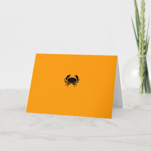 Ocean Glow_Black-on-Orange Crab Karte (Vorderseite)