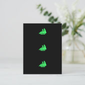 Ocean Glow_Green Clipper Postkarte (Stehend Vorderseite)