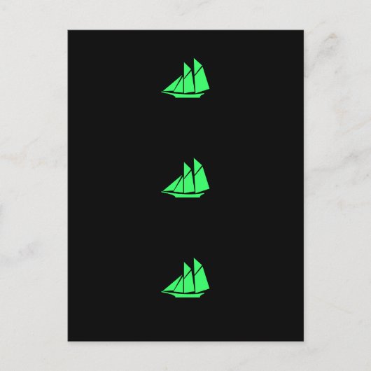 Ocean Glow_Green Clipper Postkarte (Vorderseite)