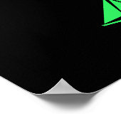 Ocean Glow_green clipper Weißwal Multi-Icon Poster (Ecke)