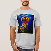 Ocean Glow Jelly Design T-Shirt (Vorderseite)
