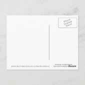 Ocean Glow_Pink Mermaid Postkarte (Rückseite)