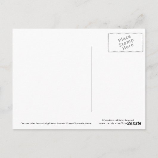 Ocean Glow_Pink Mermaid Postkarte (Rückseite)