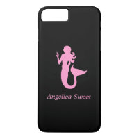 Ocean Glow_Pink-on-Black Mermaid_personalisiert