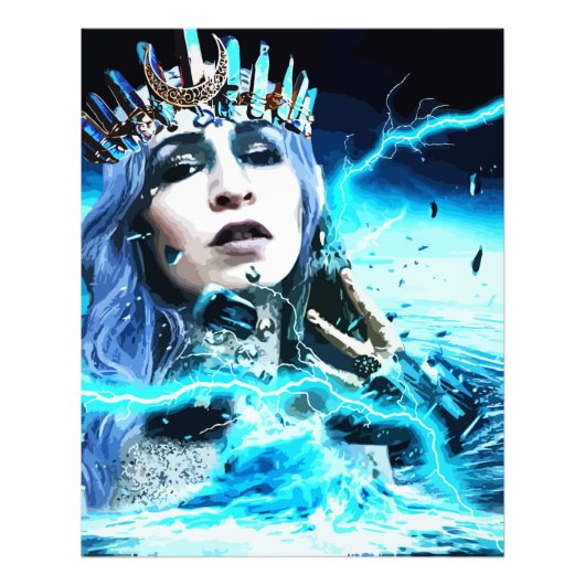 Ocean Goddess Fantasy Abstract Art Fotodruck (Vorne)