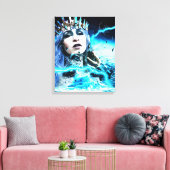 Ocean Goddess Fantasy Abstrakte Kunst Leinwanddruck (Insitu (Wohnzimmer))