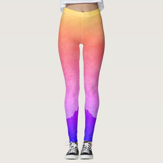 "Ocean Gold Sunset" Leggings von "All Joy Art" (Vorderseite)