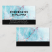 Ocean Granite | Marmorplatte | Lux Visitenkarte (Vorne/Hinten)