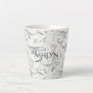 Ocean Gray Whales Baby Shower Milchtasse
