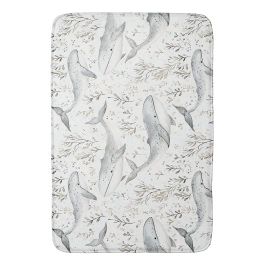Ocean Gray Whales Badematte (Vorderseite Vertikal)
