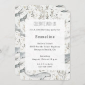 Ocean Gray Whales Geburtstag Einladung (Vorne/Hinten)