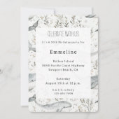 Ocean Gray Whales Geburtstag Einladung (Vorderseite)