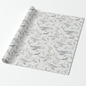 Ocean Gray Whales Geschenkpapier (Ungerollt)