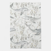 Ocean Gray Whales Geschirrtuch (Vertikal)