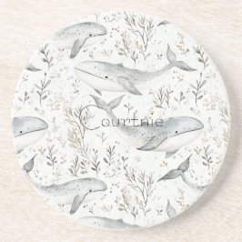 Ocean Gray Whales Getränkeuntersetzer