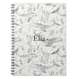 Ocean Gray Whales Notizblock